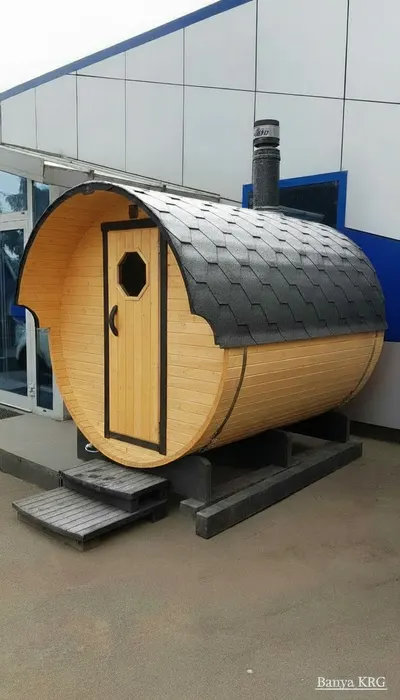 Баня-бочка «Эконом» 2×2 миниатюра 3