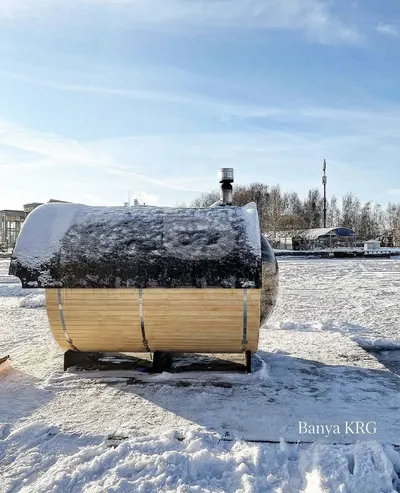 Баня-бочка «Стандарт» 3×2 миниатюра 4